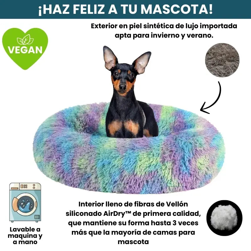 Cama Original Antiestrés Para Perros Mascotikos + Almohadita De Regalo